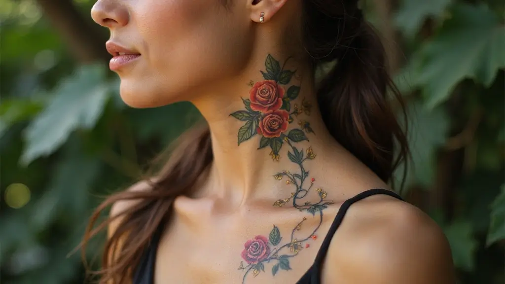 25 Side of Neck Tattoos Women Who Want Unique Placement