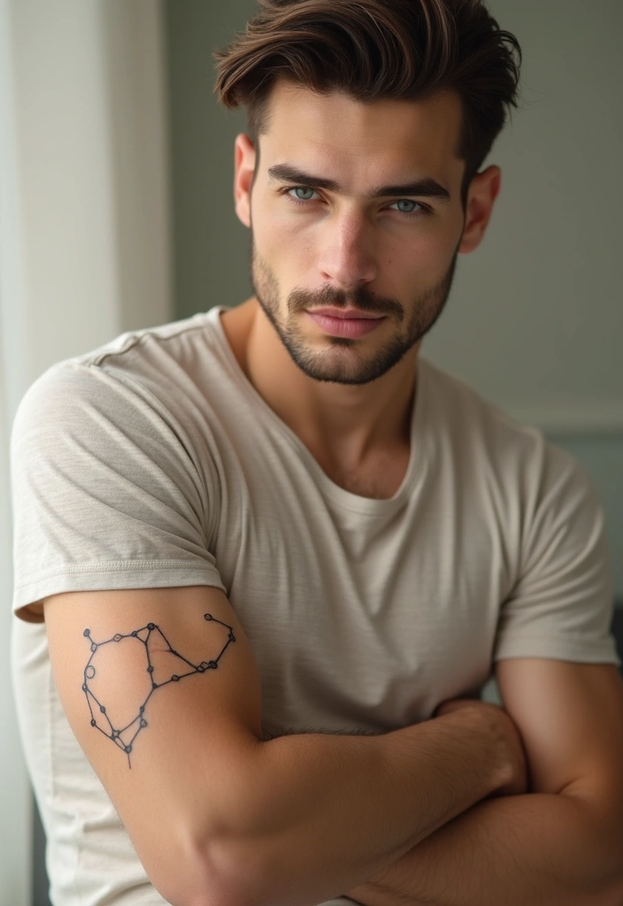 25 Small Arm Tattoos for Men That Make a Subtle Impact - 16. Subtle Constellation