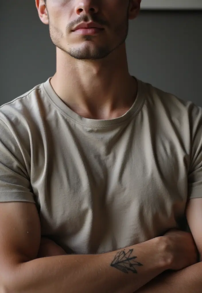 25 Small Arm Tattoos for Men That Make a Subtle Impact - 25. Minimalist Arrowhead