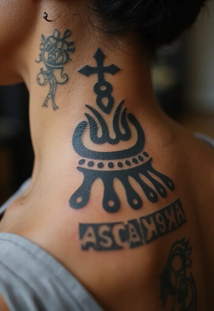 25 Spine Tattoos for Black Women That Radiate Power - 7. Cultural Heritage and Ancestry
