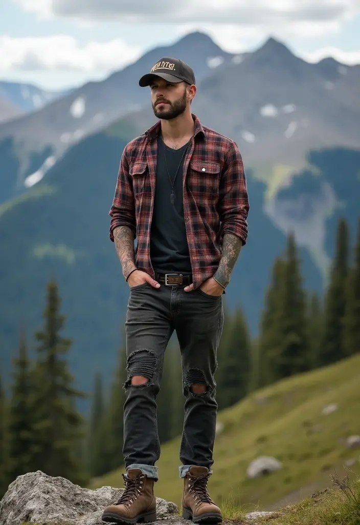 25 Wolf Sleeve Tattoos for Men That Symbolize Loyalty and Power - 22. Wolf and Mountain Landscape