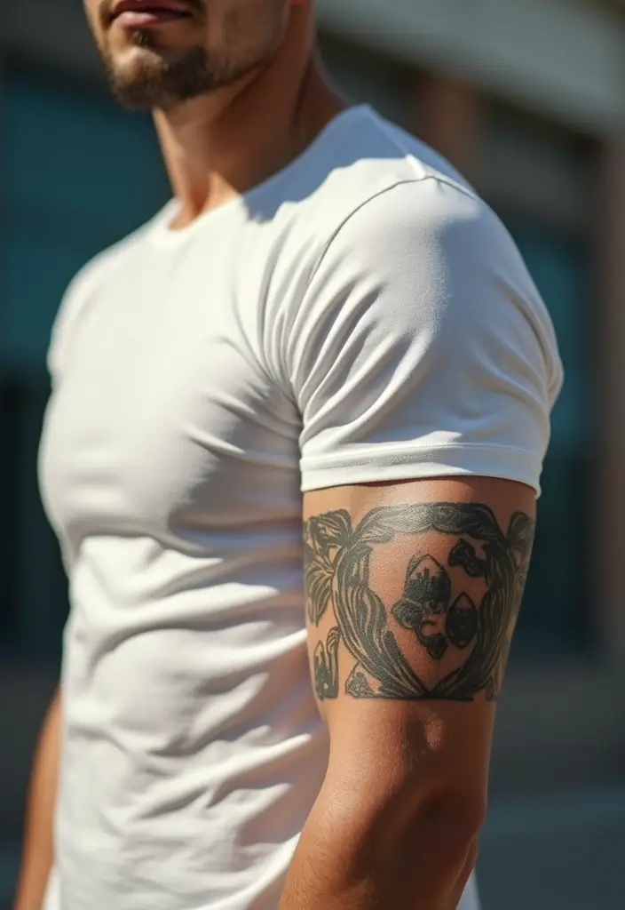 26 Cool Arm Tattoos for Men That Define Personality - 5. Abstract Designs