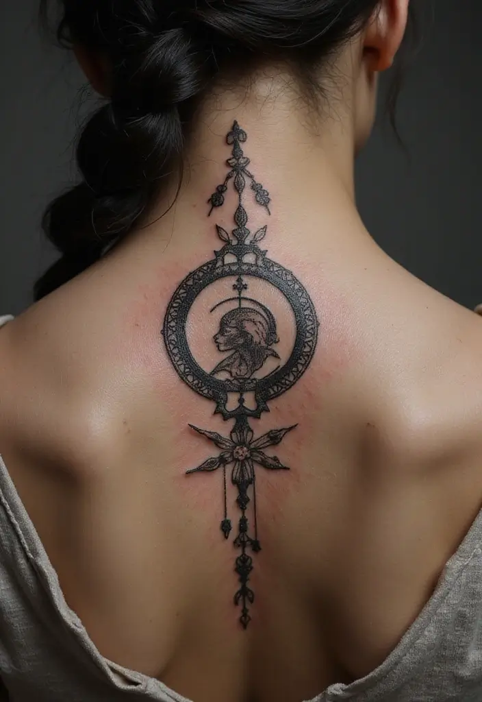 26 Meaningful Spine Tattoos for Women That Tell a Story - 21. Zodiac Signs