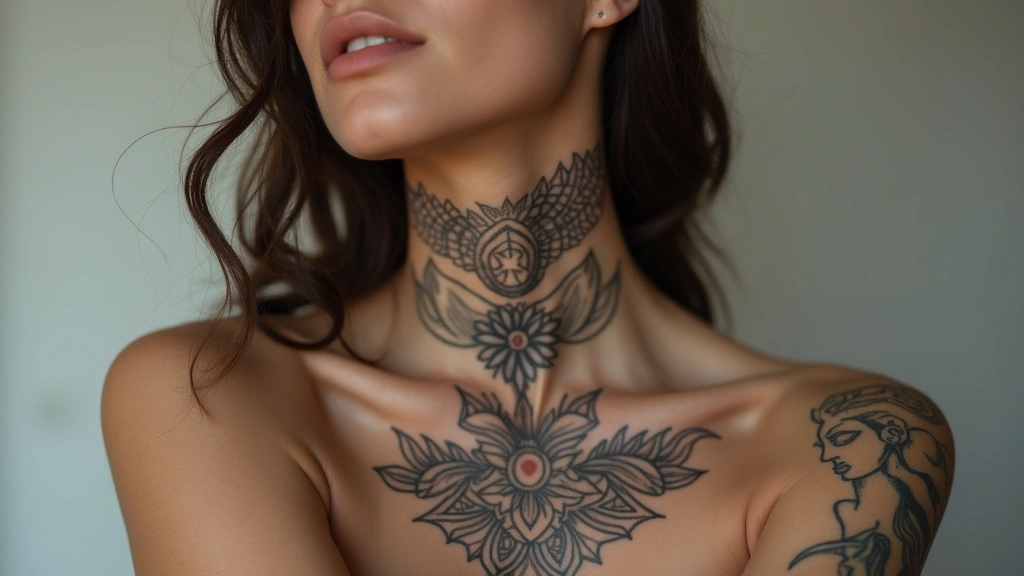 26 Neck Tattoos Women Side That Feel Modern and Cool