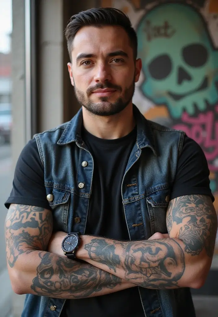 26 Skull Sleeve Tattoos for Men That Look Fearless - 11. Animated Skull Designs