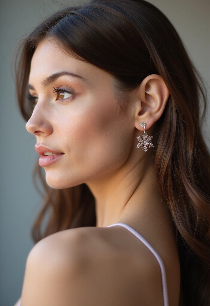 27 Behind Ear Tattoos for Women That Are Soft and Delicate - 27. Delicate Snowflake