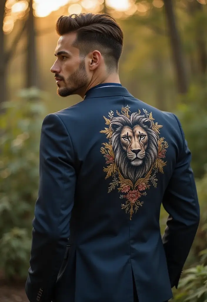 27 Lion Sleeve Tattoos for Men That Represent Courage and Pride - 22. Lion in Floral Frame: Nature and Strength
