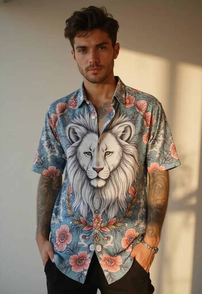 27 Lion Sleeve Tattoos for Men That Represent Courage and Pride - 6. Zen Lion: The Peaceful Warrior