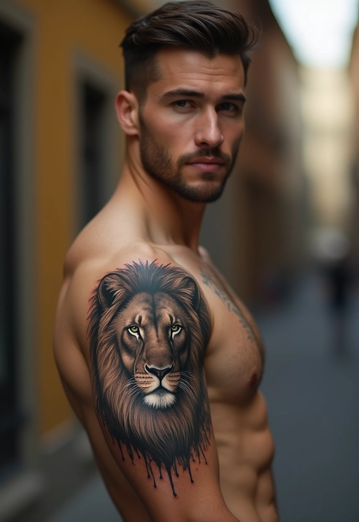 27 Masculine Arm Tattoos That Show Power and Confidence - 8. Animal Portraits