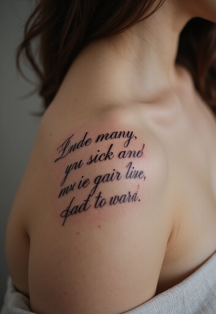 27 Unique Spine Tattoos for Women with Creative Designs - 6. Inspirational Quotes