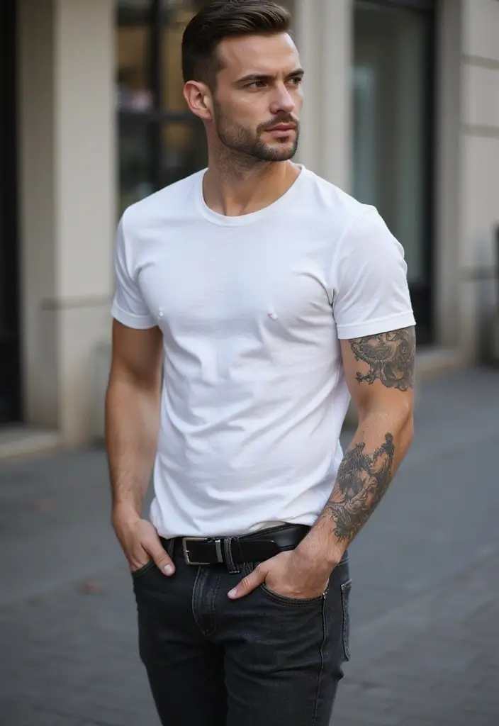 28 Angel Sleeve Tattoos for Men That Reflect Faith and Protection - 22. The Divine Guide