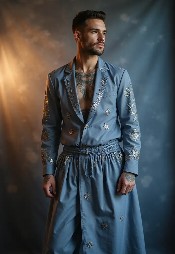 28 Angel Sleeve Tattoos for Men That Reflect Faith and Protection - 5. Celestial Angels