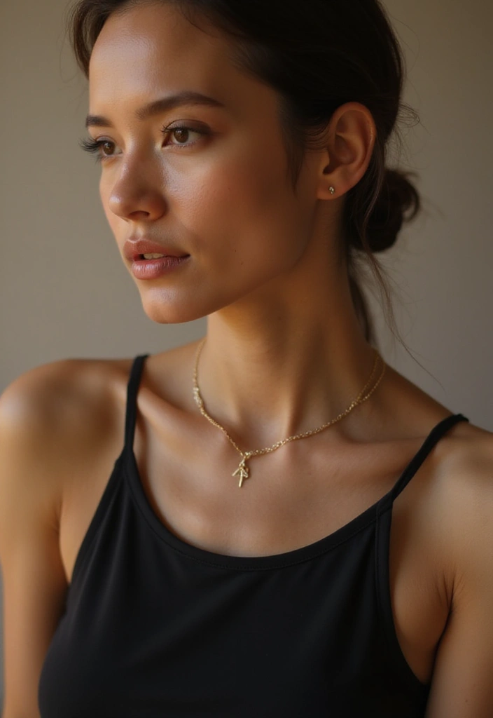 28 Behind the Neck Tattoos for Women That Look Trendy - 21. Simple Chains