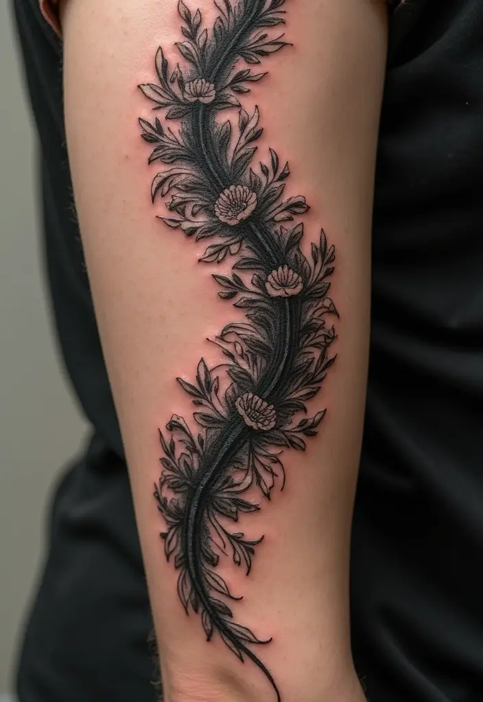 29 Delicate Spine Tattoos for Women Who Love - 29. Custom Designs