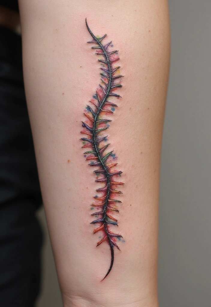 29 Delicate Spine Tattoos for Women Who Love - 5. Whimsical Animals