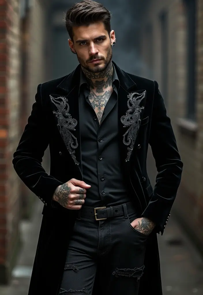 29 Dragon Sleeve Tattoos for Men That Symbolize Strength - 10. Gothic Dragon