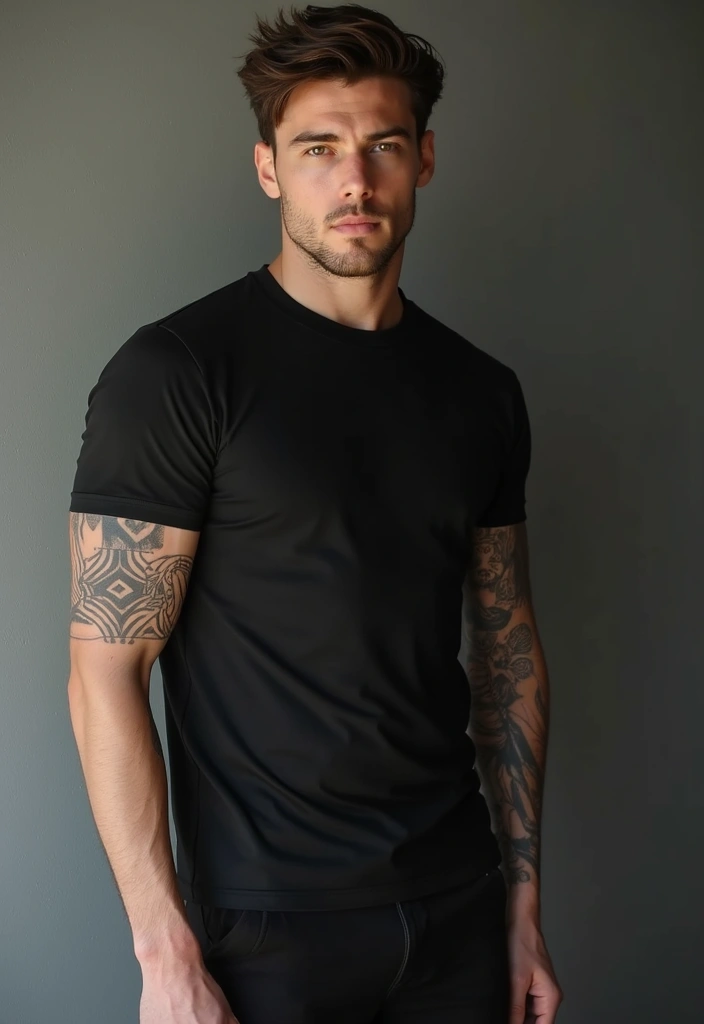 29 Large Arm Tattoos for Men That Capture Attention - 13. Geometric Lines and Angles