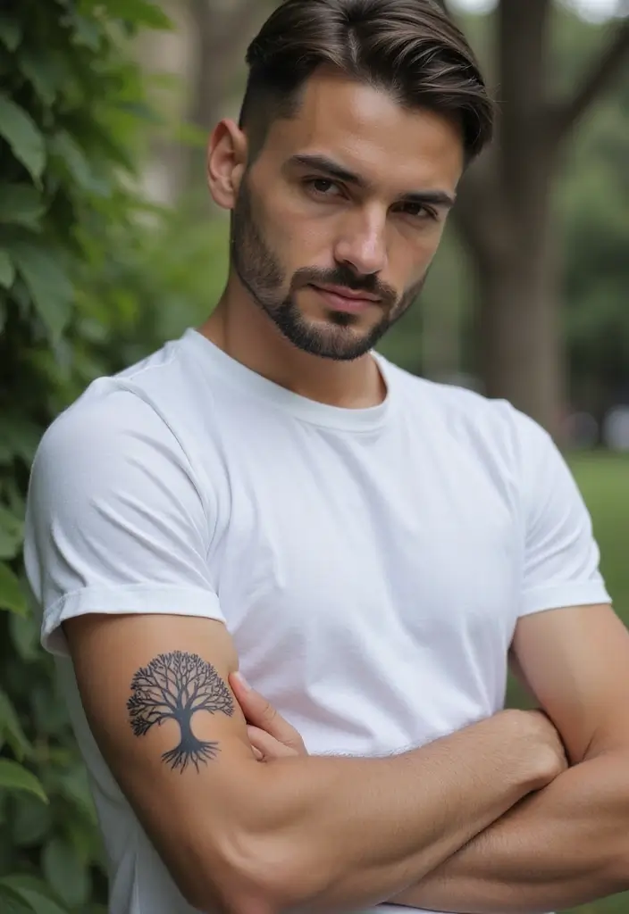 29 Religious Sleeve Tattoos for Men That Express Faith - 18. The Tree of Life
