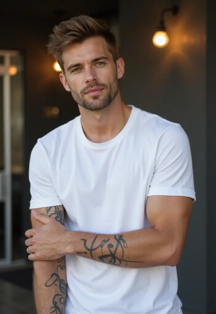 29 Religious Sleeve Tattoos for Men That Express Faith - 28. The Sound of Faith