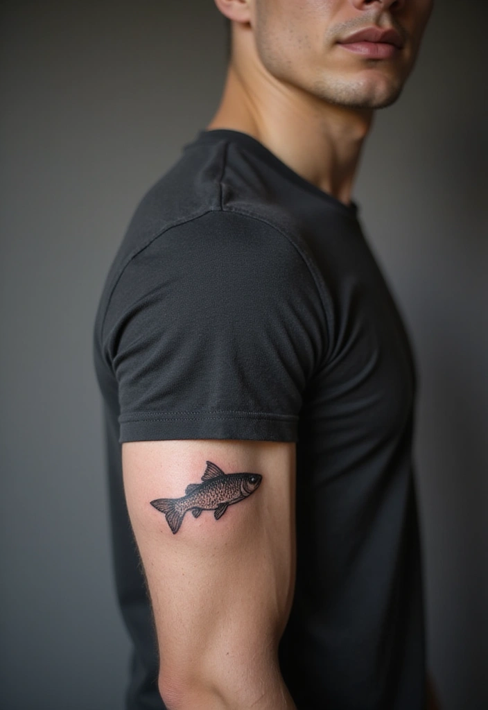 29 Religious Sleeve Tattoos for Men That Express Faith - 7. The Fish Symbol