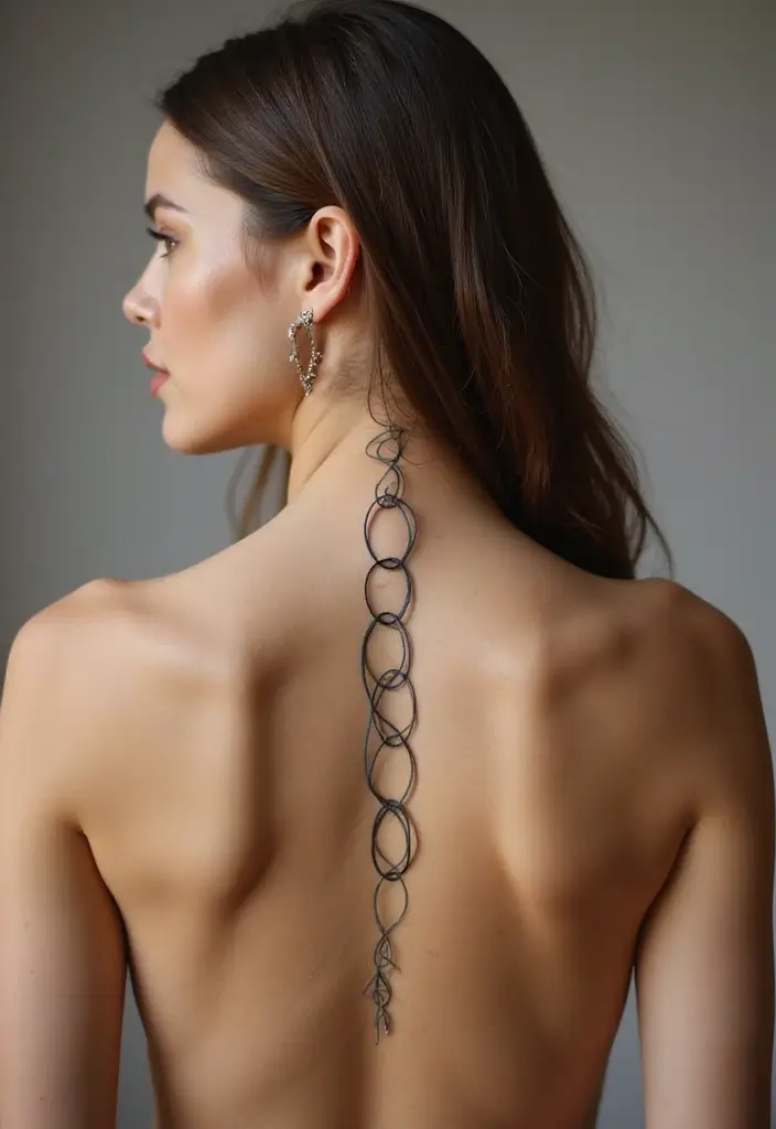29 Simple Spine Tattoos for Women That Are Subtle and Chic - 16. Infinity Symbols