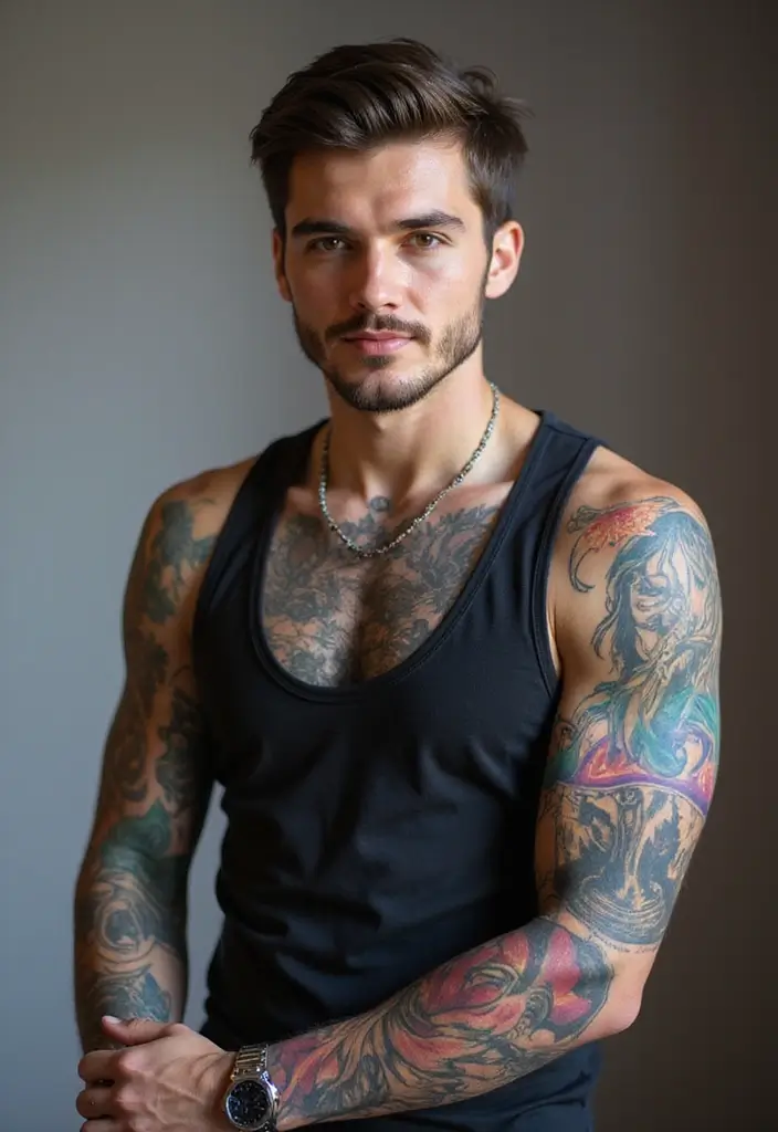 29 Viking Sleeve Tattoos for Men That Embrace Warrior Spirit - 11. The Bifrost Bridge