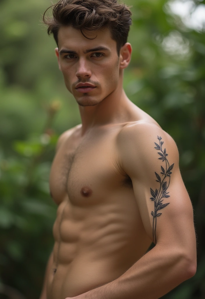 30 Simple Arm Tattoos for Men That Are Effortlessly Stylish - 23. Simple Leafy Vine