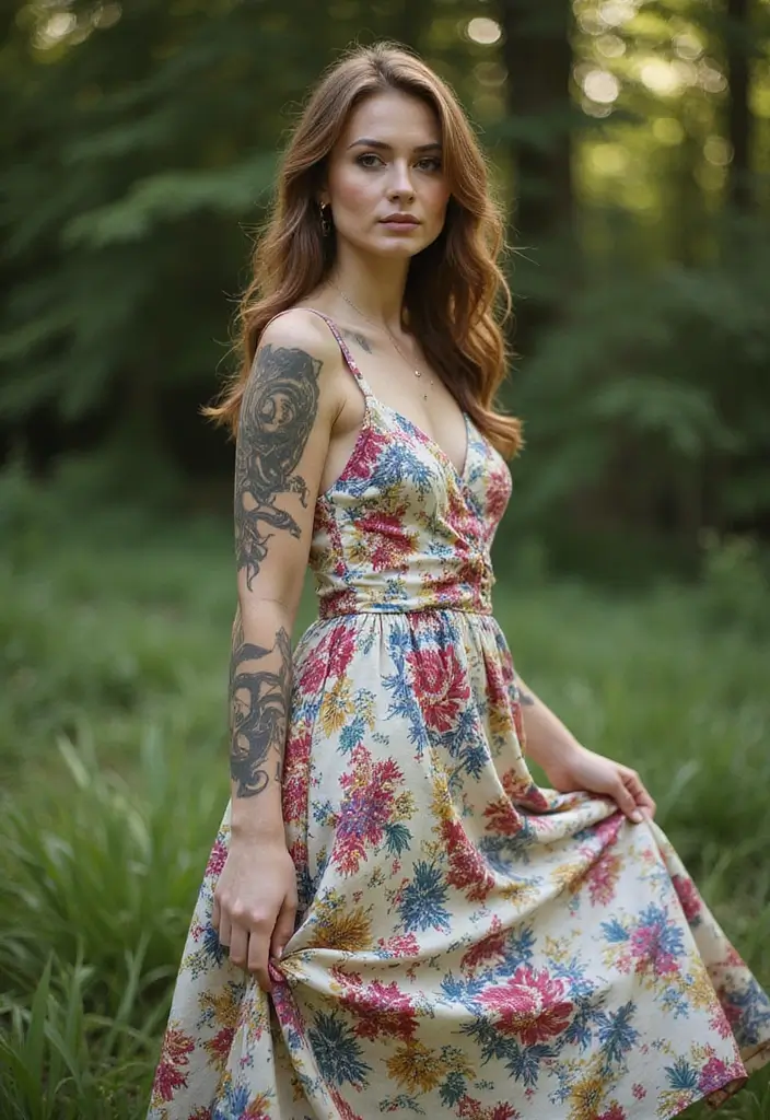 30 Spine Tattoos for Women: Simple But Beautifully Detailed - 4. Abstract Floral Design