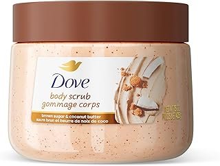 Dove Brown Sugar and Coconut Butter Body Scrub Exfoliates and Deeply Nou...