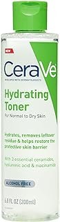 CeraVe Hydrating Toner for Face Non-Alcoholic with Hyaluronic Acid, Niac...