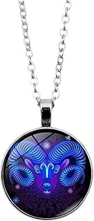 Spirit Necklace Zodiac, Serene Manifestation Necklace, Zodiac Pendant Ne...