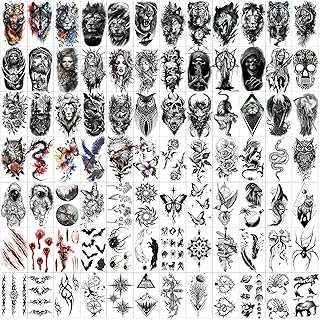 102 Sheets Halloween Tiny Temporary Tattoos Stickers, Fake Tattoos That ...