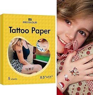 MECOLOUR Printable Temporary Tattoo Paper 8.5