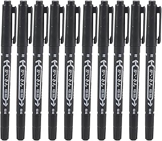 10 Pcs Tattoo Pen Tattoo Skin Marker Marking Scribe Pen Fine and Reg Tip...