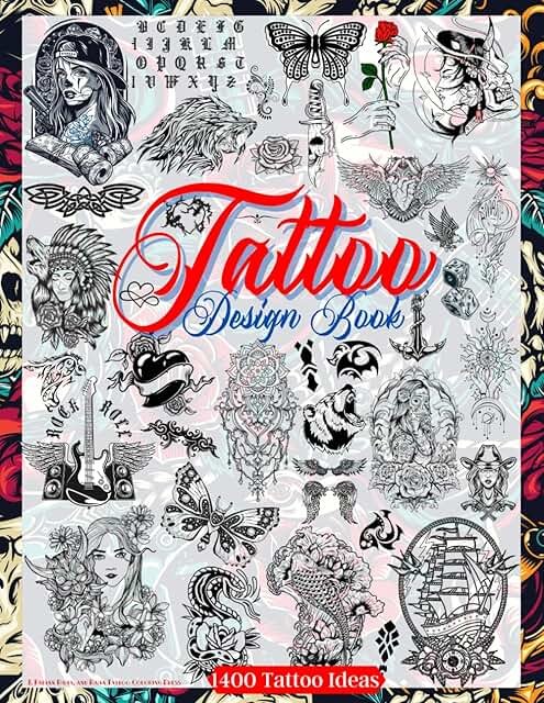 Tattoo Design Book: Over 1400 Tattoo Designs for Real Tattoo Artists, Pr...