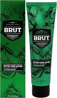 Brut Tattoo Care Lotion 24 Hour Moisturization - Lotion for Tattoos - En...