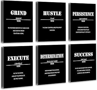 Drsoum Inspirational Office Wall Art - Motivational Quotes for Living Ro...