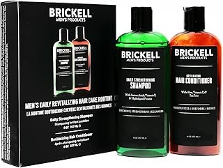 Brickell Men's Daily Revitalizing Hair Care Routine, Shampoo and Conditi...