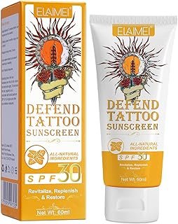 Tattoo Sunscreen -Tattoo care cream, SPF 30+ for Tattoo Sun Protection H...