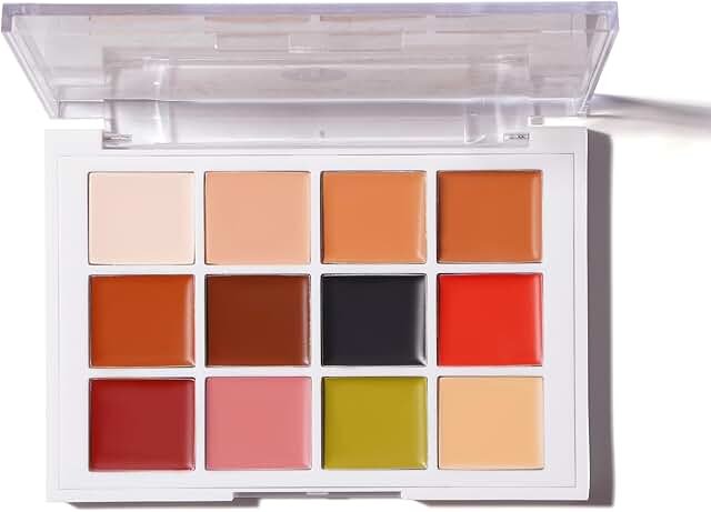 Tattoo Cover Up Makeup Palette | Quick-Set Waterproof Cream Concealer fo...