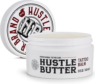 Hustle Butter Tattoo Aftercare 5oz Tattoo Balm, Heals + Protects New Tat...