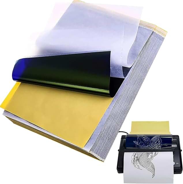 Combofix Tattoo Transfer Paper, 50 Sheets Thermal Stencil Transfer Paper...