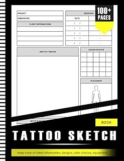 Tattoo Portfolio Book And Sketchbook Ultimate Gift For Artists Men