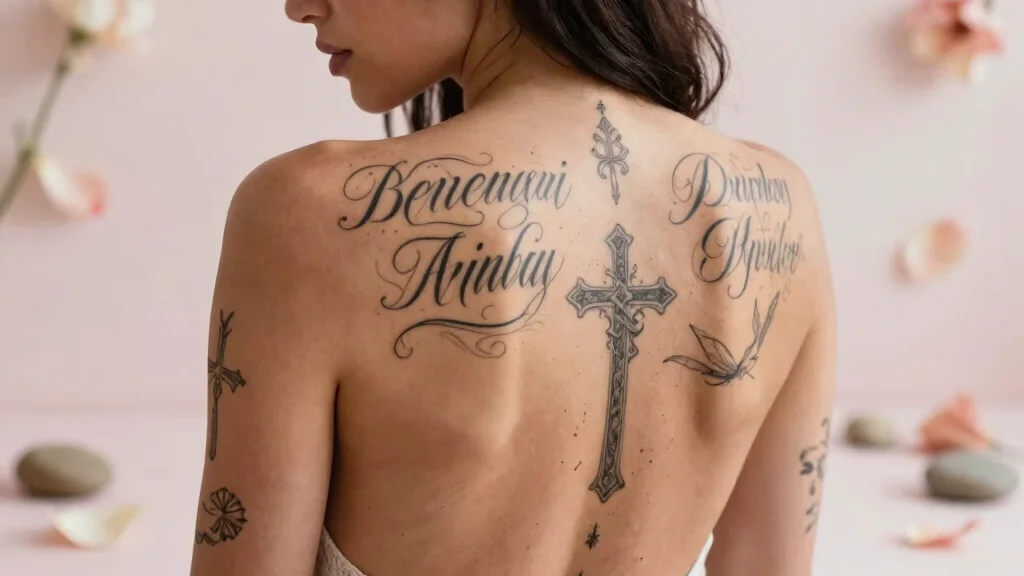 17 Christian Spine Tattoos for Women With Elegant Faith
