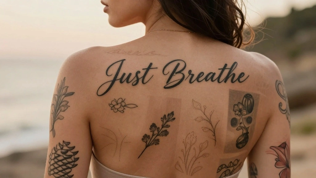 17 “Just Breathe” Tattoos for Women With Calm Meaning