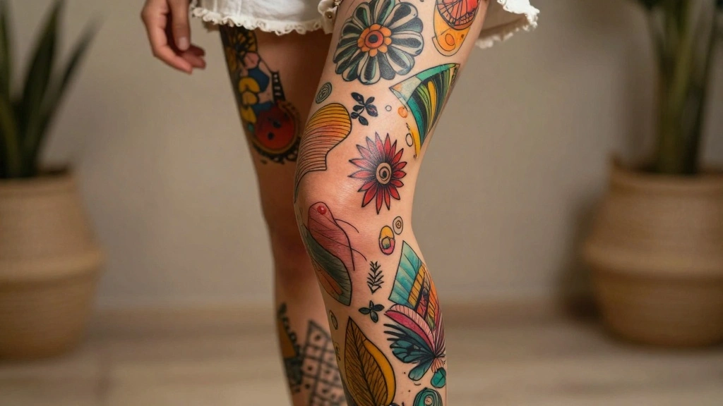 18 Around the Knee Tattoos for Women With Creative Flair