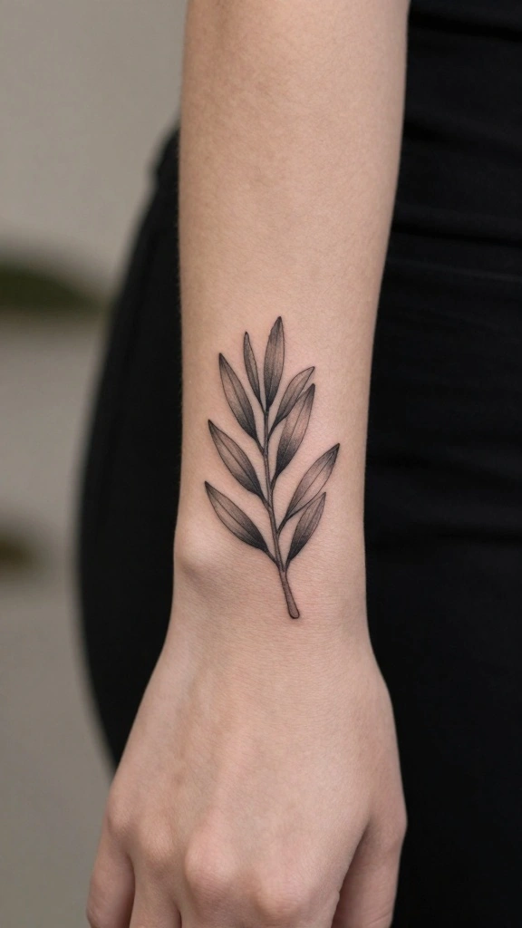 18 Elegant Classy Tattoos for Women That Never Age - 9. Classic Olive Branch 1