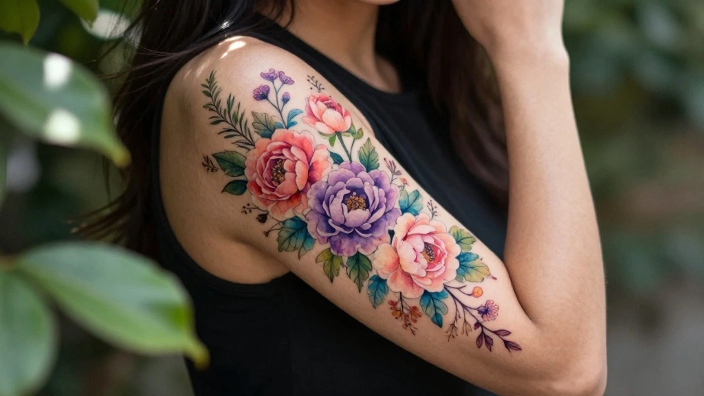 18 Flower Arm Tattoos for Women With Floral Beauty