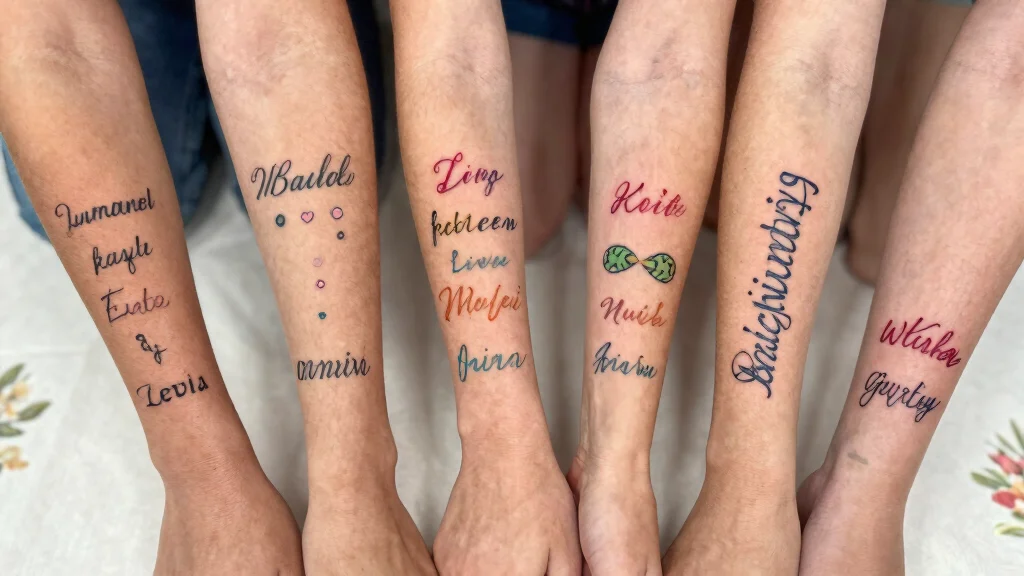 18 Kids Name Tattoos for Women With Deep Love