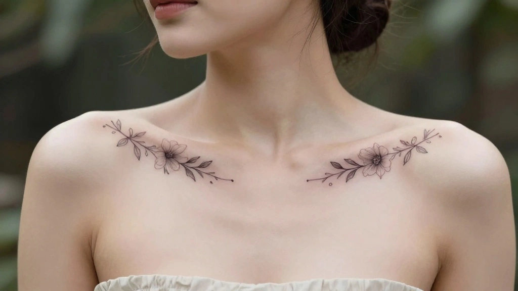 18 Small Collar Bone Tattoos for Women That Feel Elegant